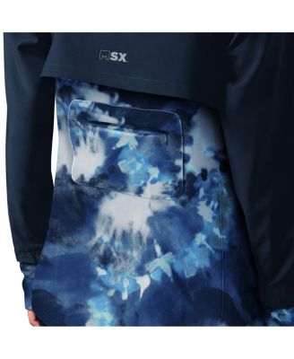 Women's Navy New England Patriots Grace Raglan Full-Zip Running Jacket