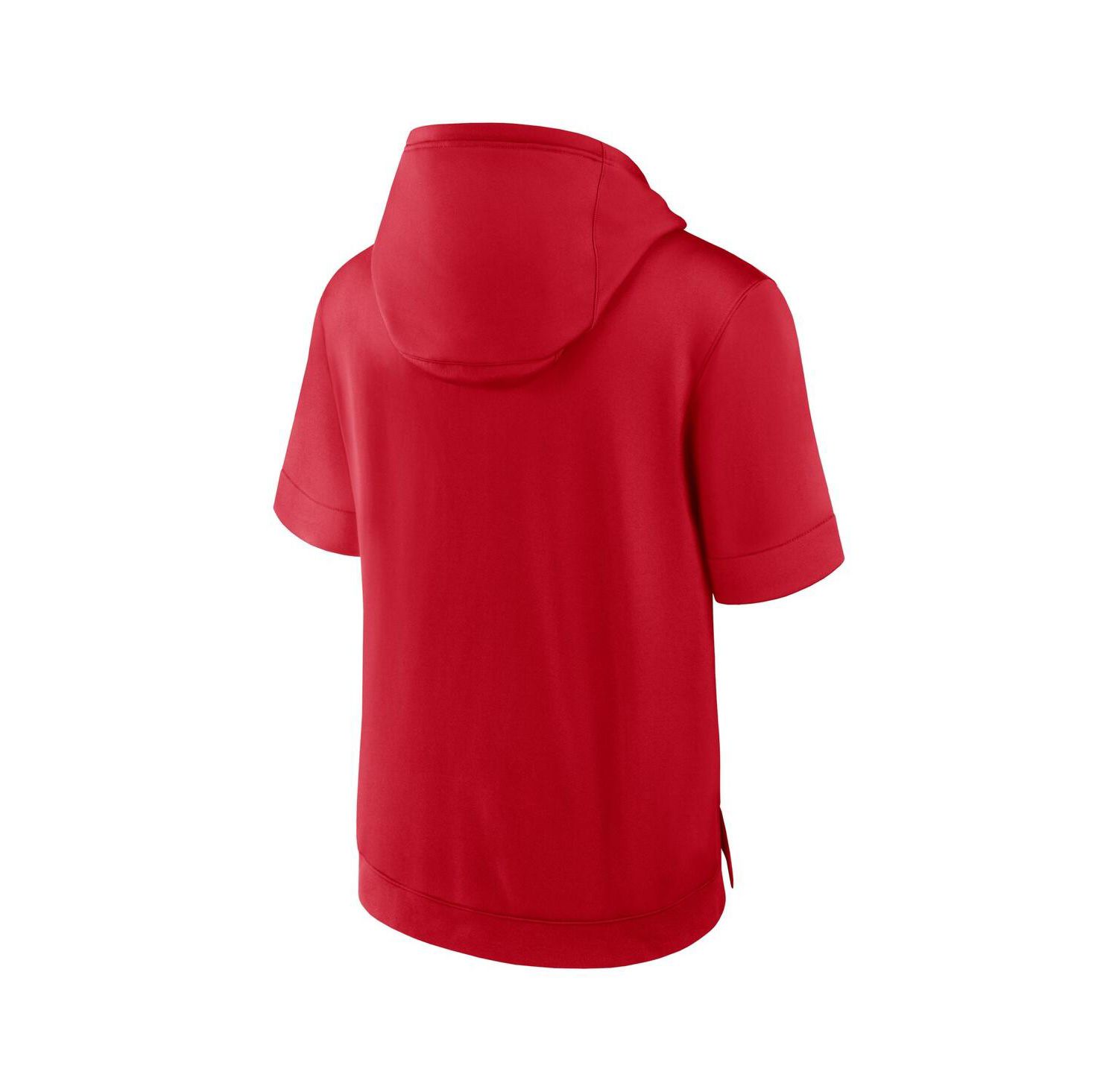 Men's Red St. Louis Cardinals Tri Code Lockup Short Sleeve Pullover Hoodie