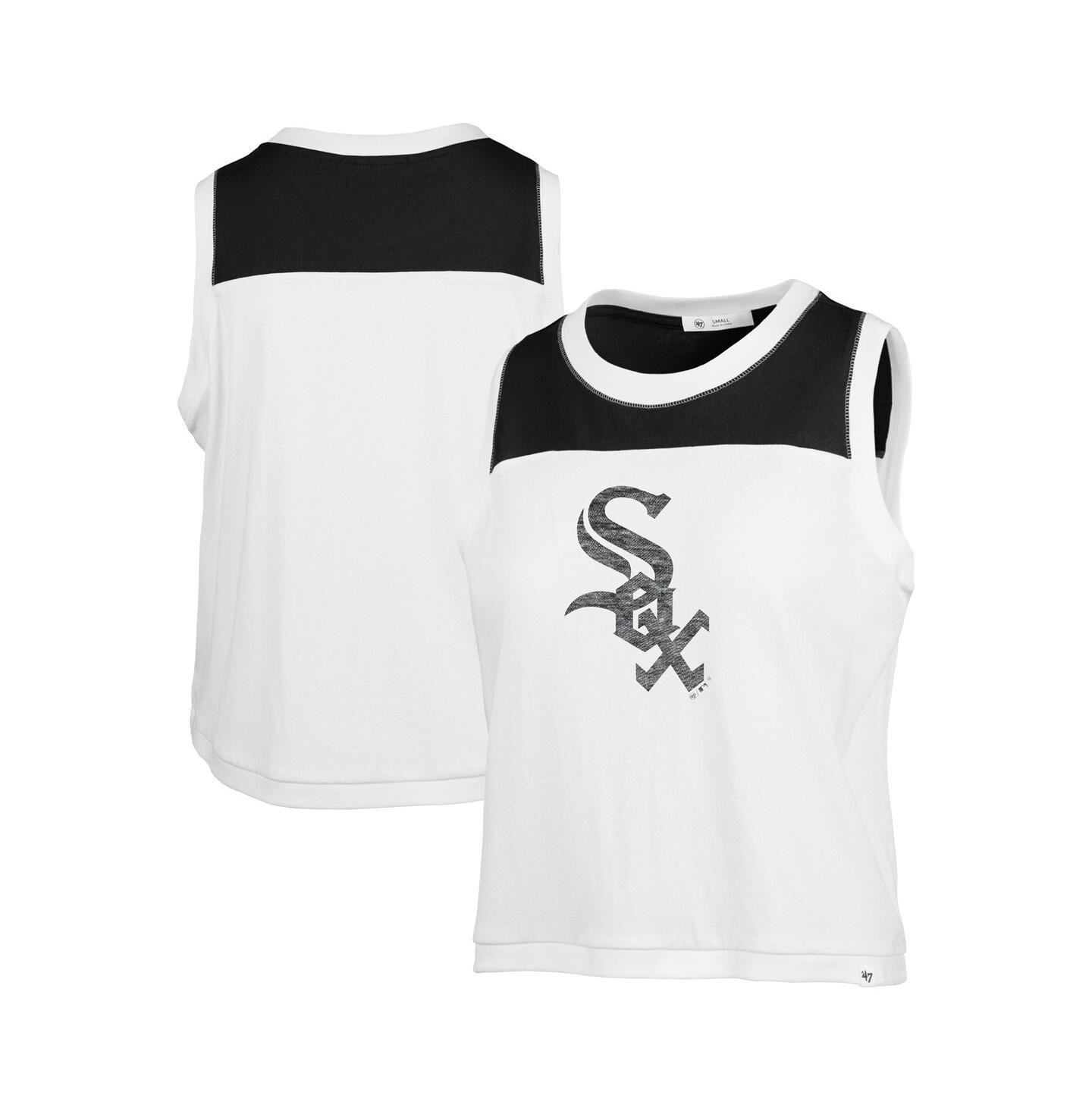 Женский топ '47 Brand White Chicago White Sox Premier Zoey Waist Length — фото 1