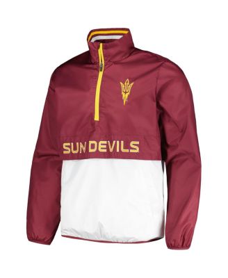 Men's Maroon Arizona State Sun Devils Cornerman&nbsp;Half-Zip Top