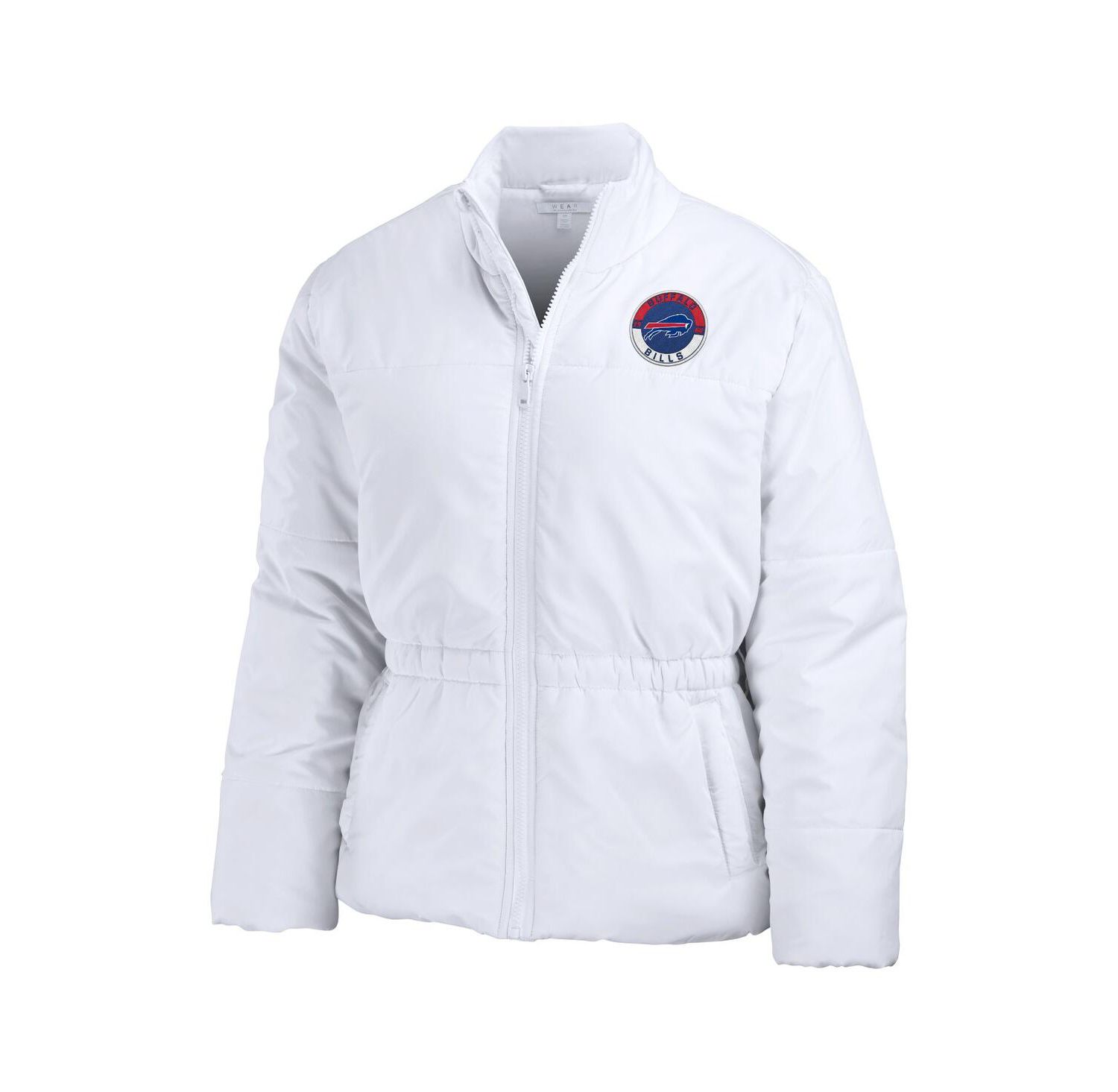 Women's White Buffalo Bills Packaway Full-Zip Puffer Jacket