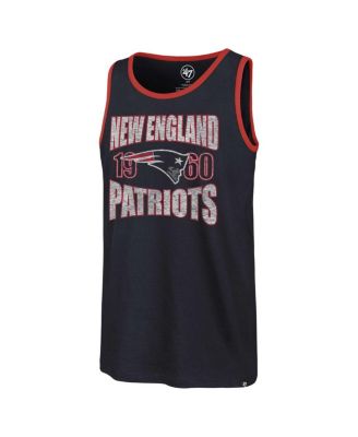 Men's Navy New England Patriots Upload Franklin Tank Top