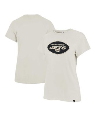 Women's Cream New York Jets Panthera Frankie T-Shirt