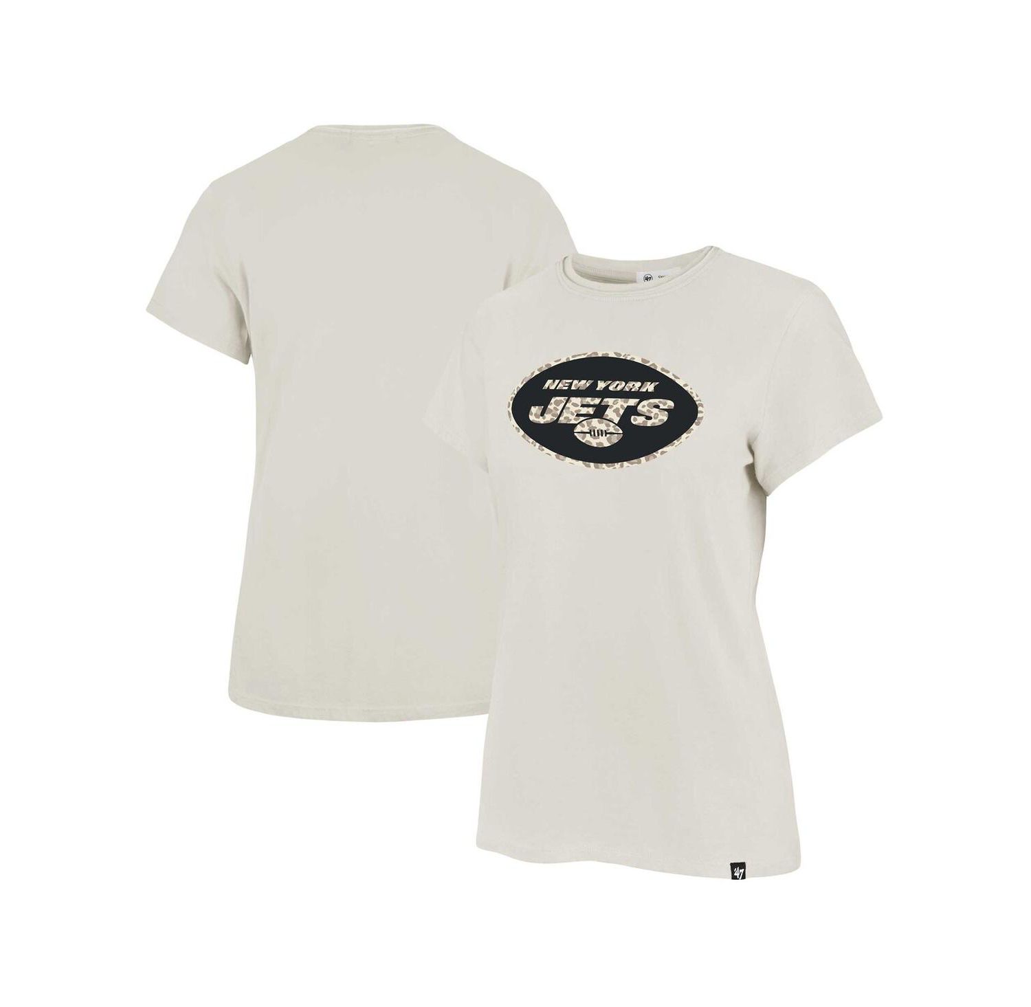 Women's Cream New York Jets Panthera Frankie T-Shirt