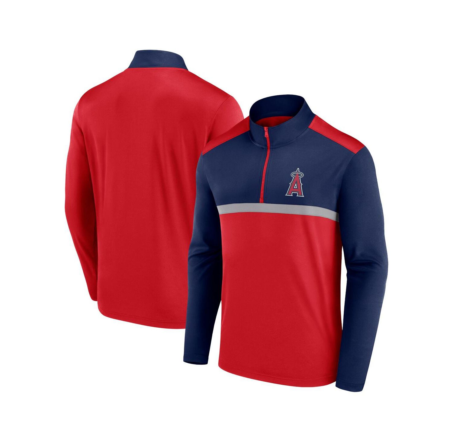Men's Red Los Angeles Angels Unstoppable Quarter-Zip Top