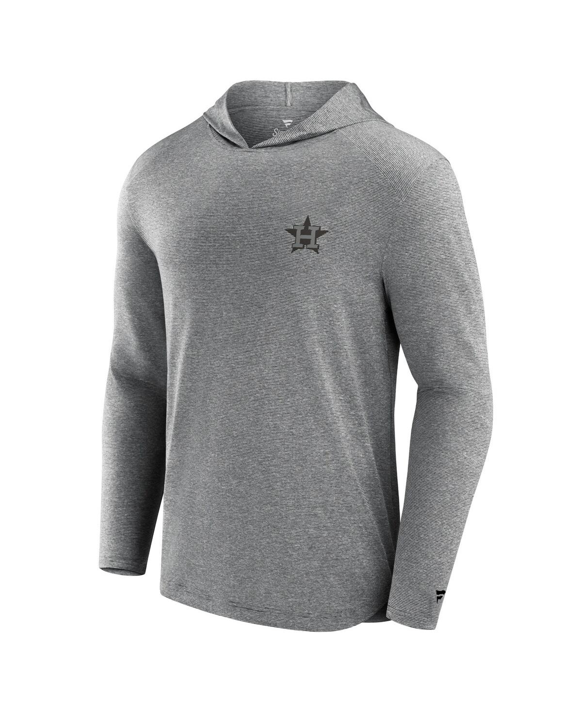 Fanatics Men'sHouston Astros Front Office Tech Lightweight Hoodie T-Shirt - Gray