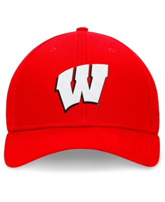 Men's Red Wisconsin Badgers Spacer Flex Hat