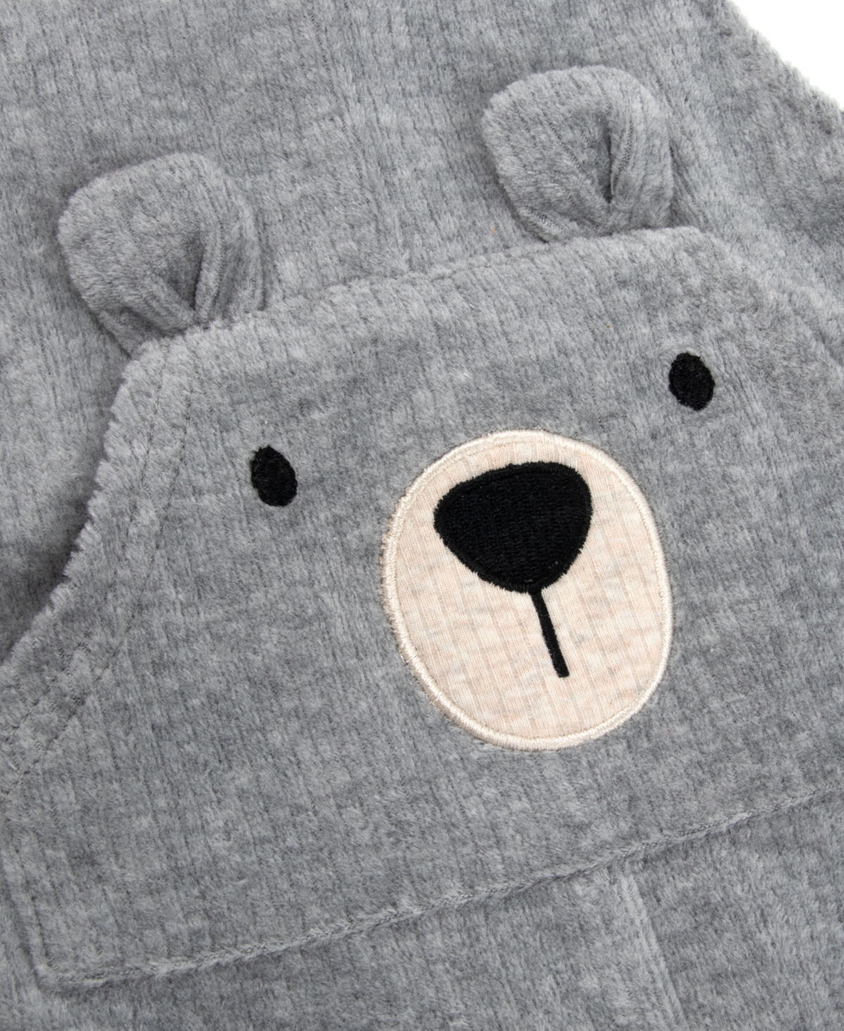 Baby Essentials Baby Boy Bear Overall and Long Sleeve T-shirt, 2-Piece Set