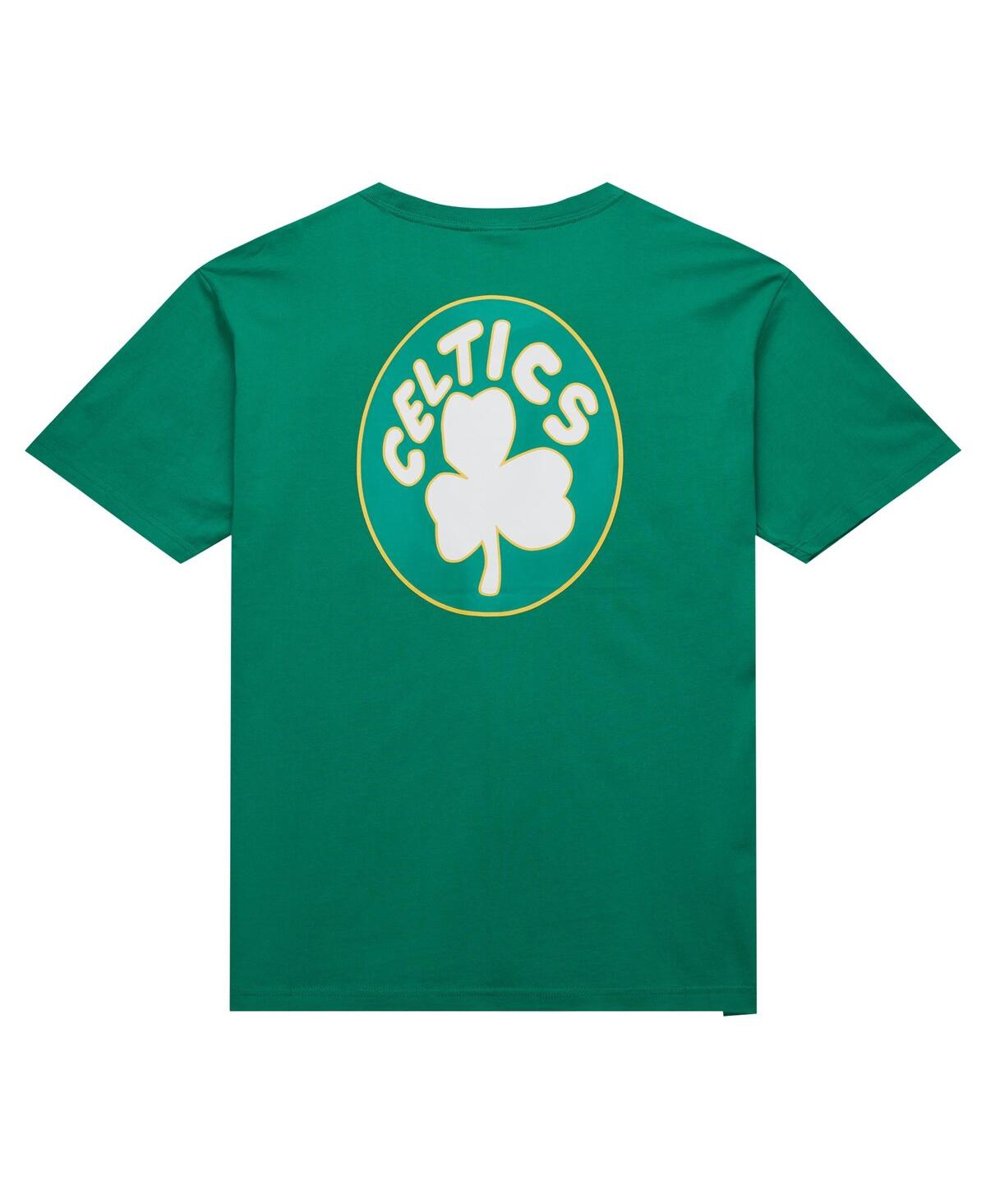 Mitchell & Ness Men's Kelly Green Boston Celtics Hardwood Classics Team Og 2.0 Premium Vintage Logo T-shirt In Kelly Green