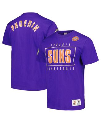 Men's Purple Phoenix Suns Hardwood Classics Team OG 2.0 Premium Vintage Logo T-Shirt