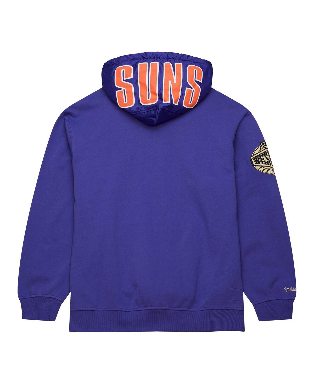 Mitchell & Ness Men's Purple Phoenix Suns Team Og 2.0 Vintage Logo Fleece Pullover Hoodie In Purple