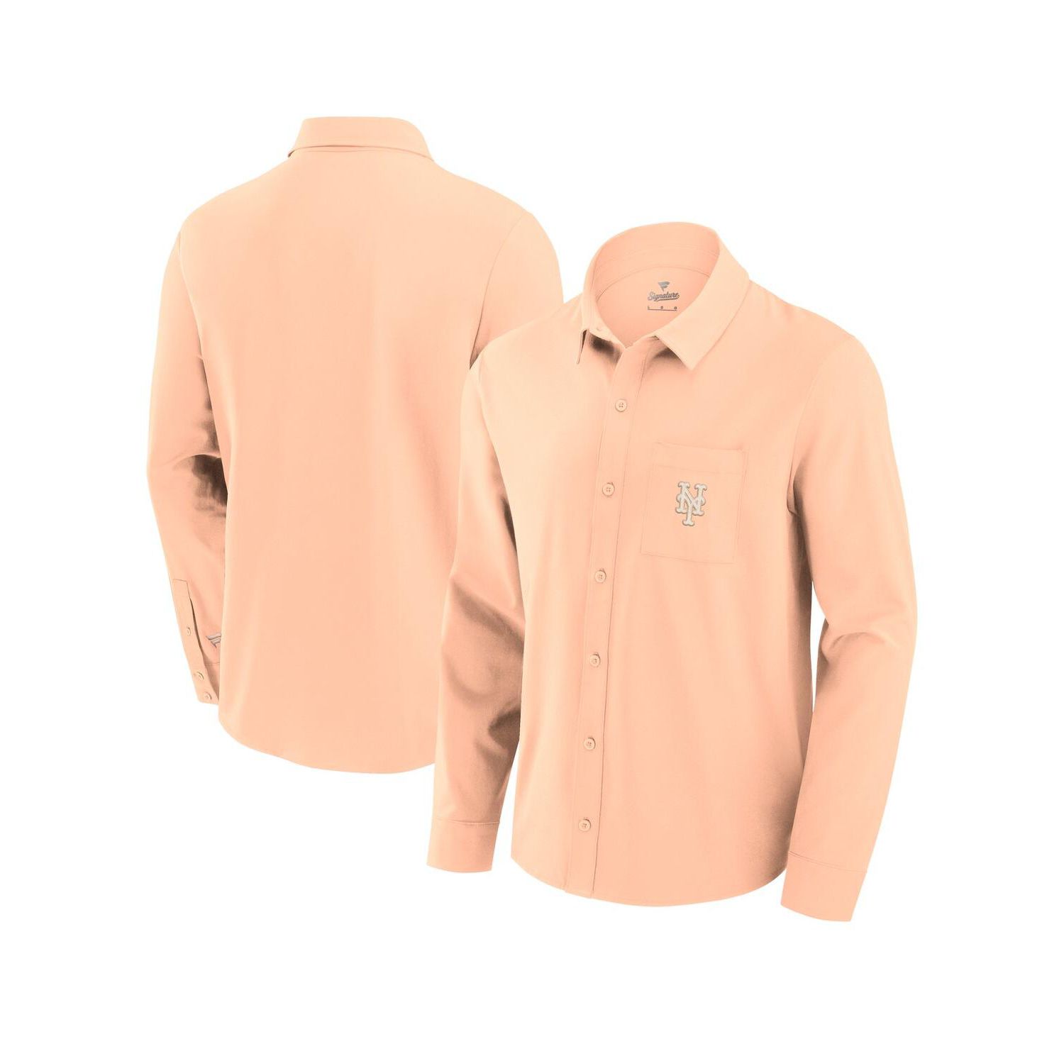 Men's Orange New York Mets Front Office Long Sleeve Button-Up Shirt
