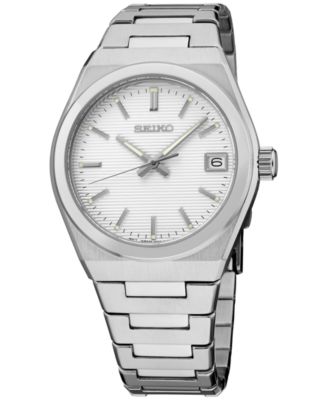 Seiko Women s Essentials Stainless Steel Bracelet Watch 34mm Silver