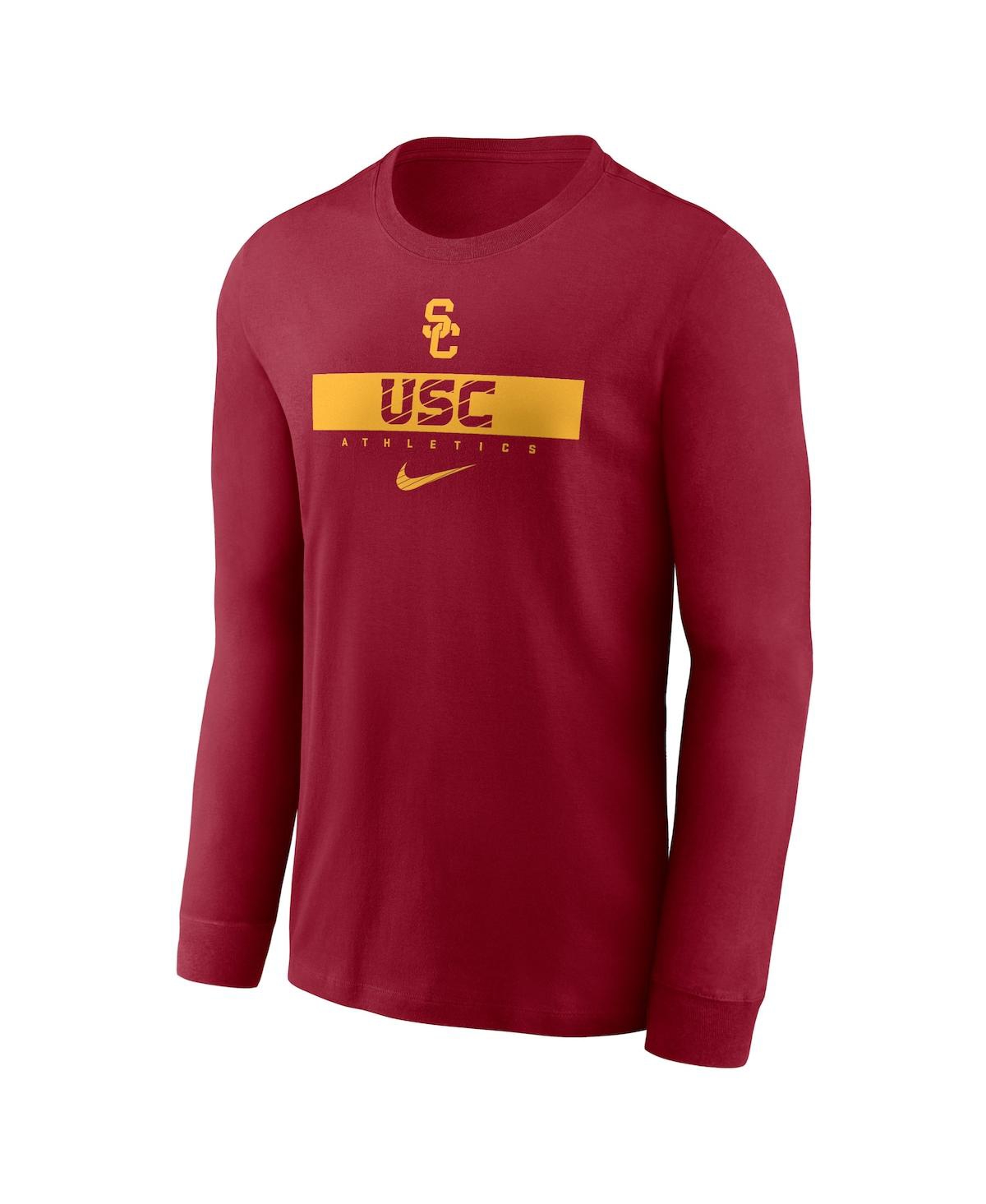 Nike Men'sUsc Trojans 2024 Sideline Legend Performance Long Sleeve T-Shirt - Cardinal