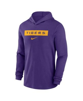 Men's LSU Tigers Sideline Hoodie Performance Long Sleeve T-Shirt