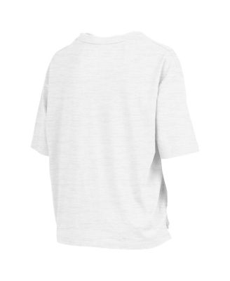 Women's White North Carolina Tar Heels Rock Roll Slub&nbsp;T-Shirt