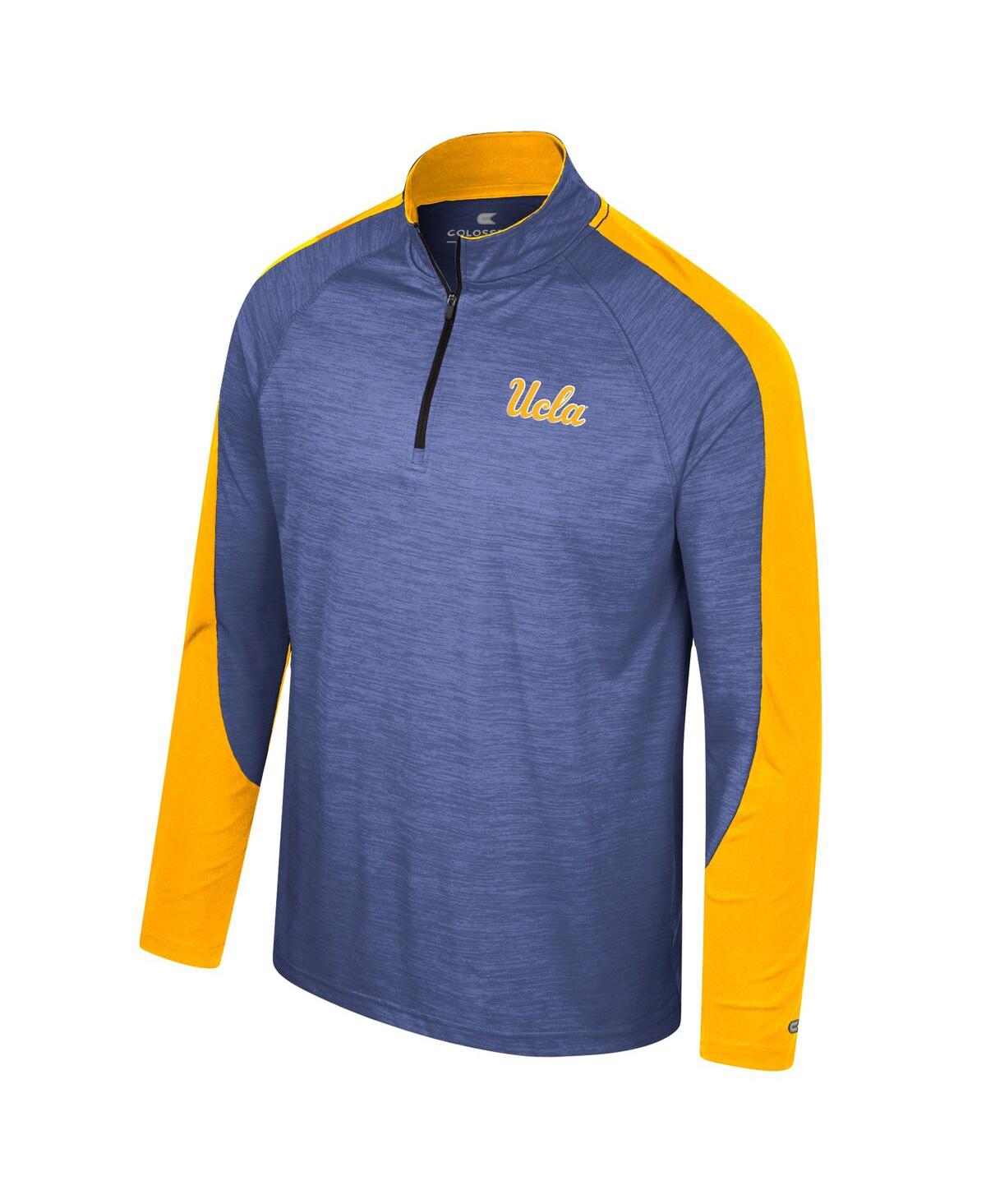 Colosseum Royal Pitt Panthers Langmore Raglan Quarter-zip Top In Blue