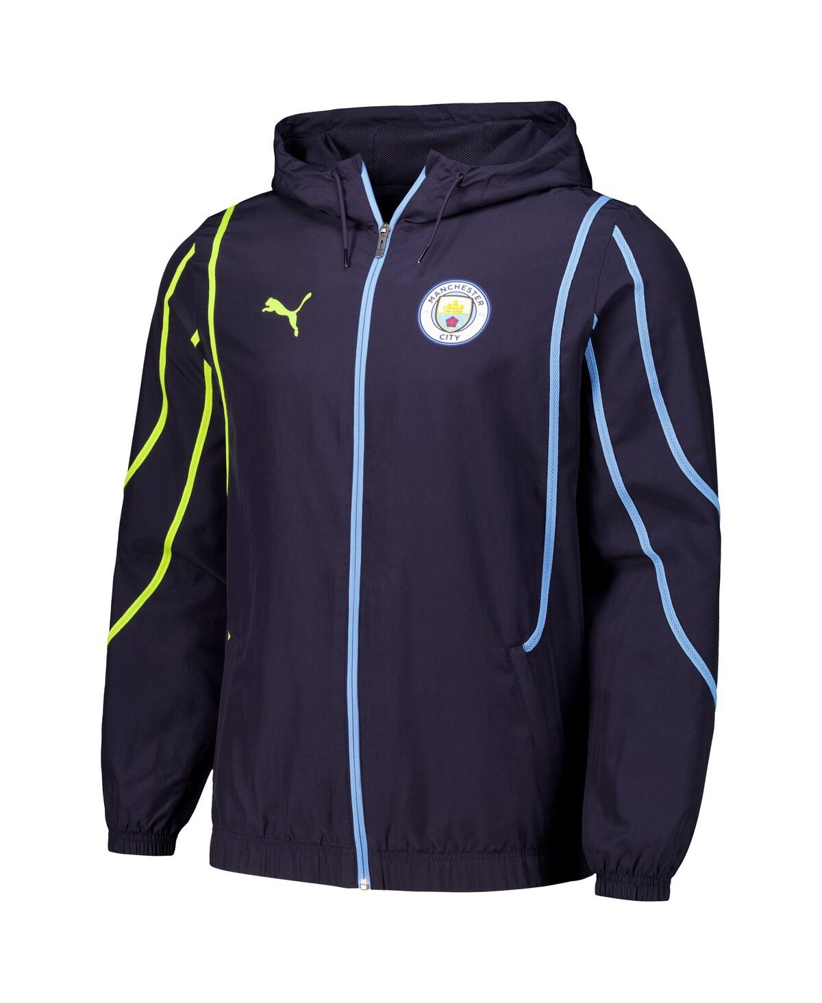 Puma Men'sManchester City 2024/25 Pre-Match Anthem dryCELL Full-Zip Hoodie Jacket - Navy