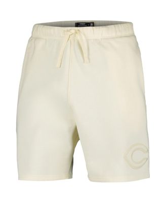 Men's Cream Cincinnati Reds Neutral Fleece Shorts