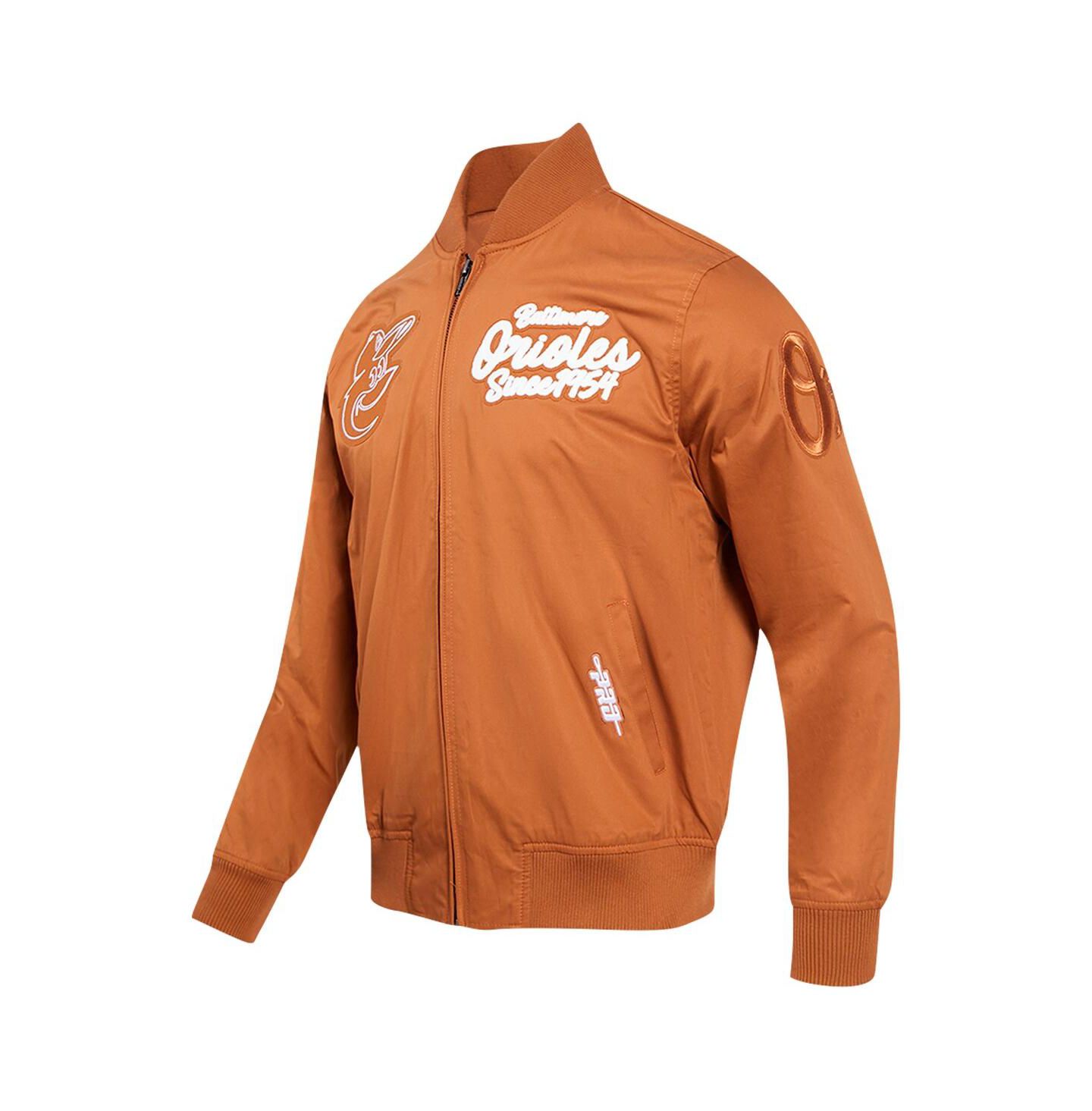 Мужская куртка Pro Standard Brown Baltimore Orioles Paint The City Twill Full-Zip — фото 2