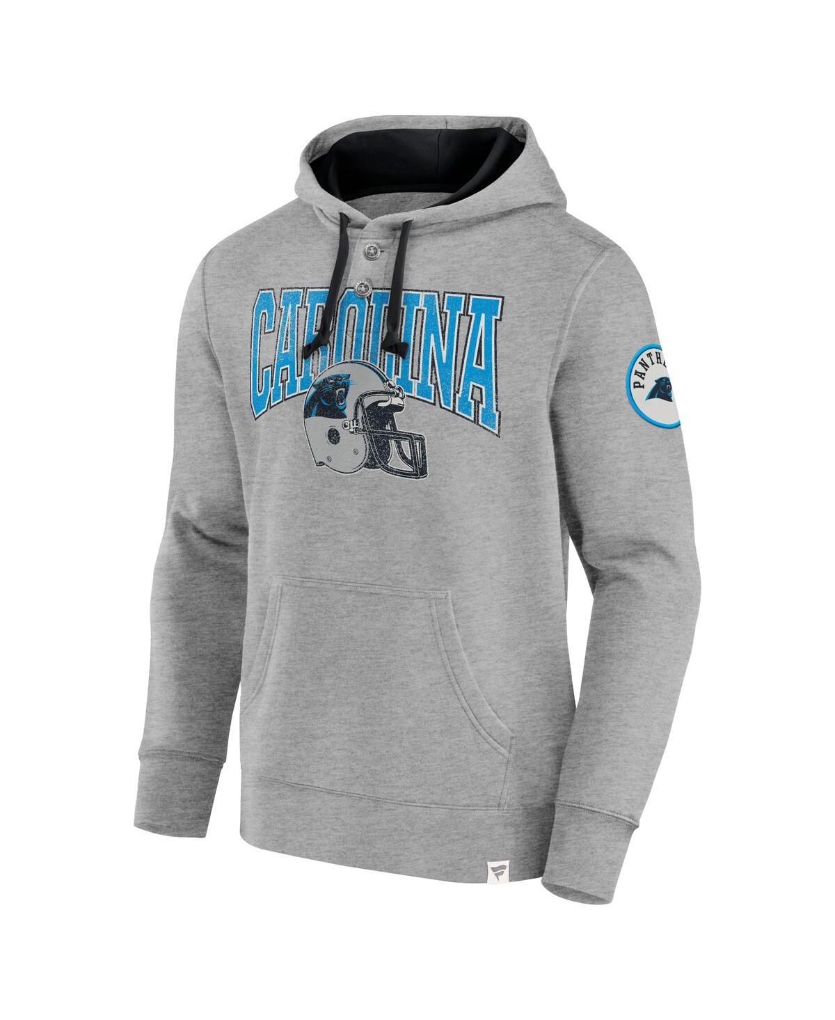 Fanatics Men's Gray Carolina Panthers Label Maker Pullover Hoodie In Gray