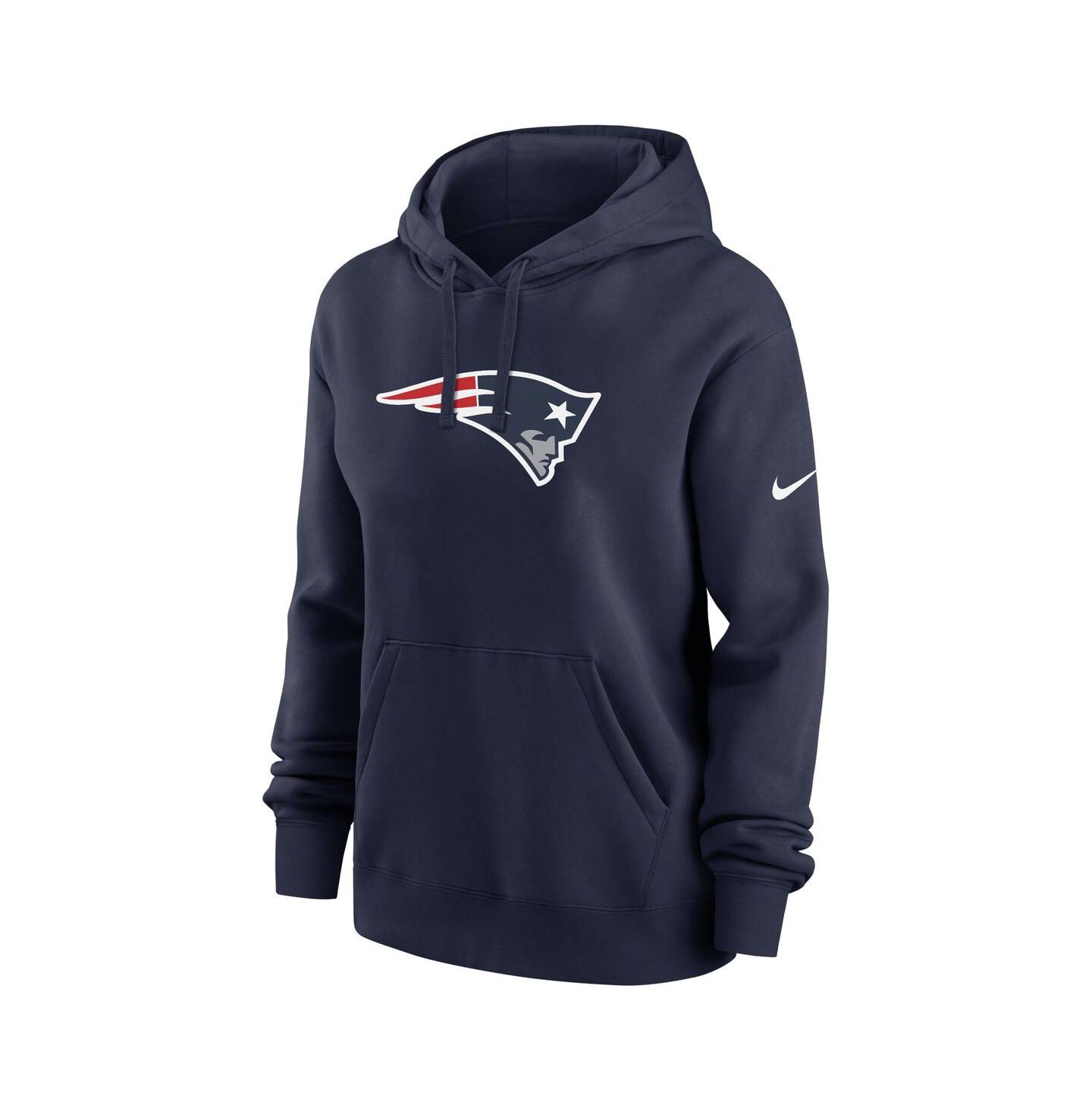 Женское худи Nike New England Patriots Club Fleece Pullover, цвет: Тёмно-синий — фото 2
