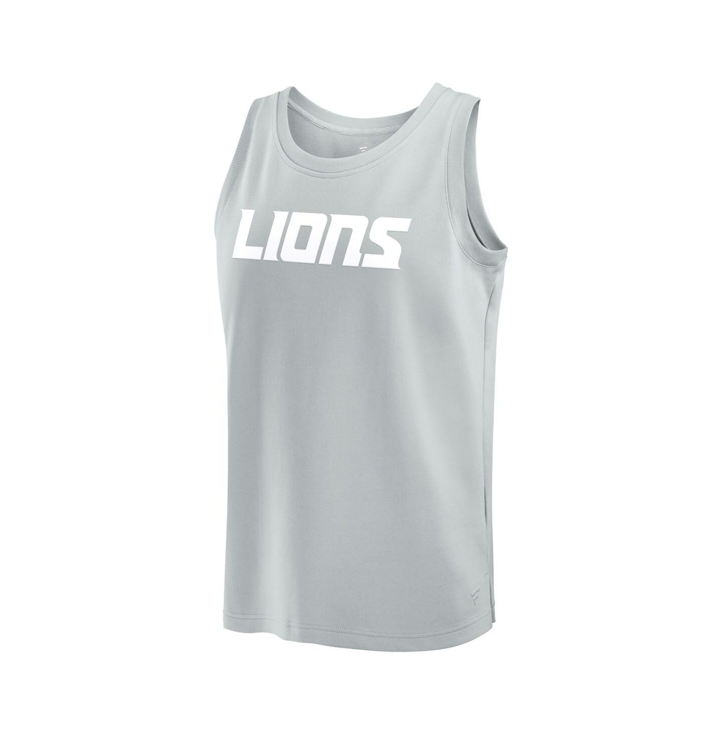 Мужской топ Fanatics Gray Detroit Lions Elements — фото 2