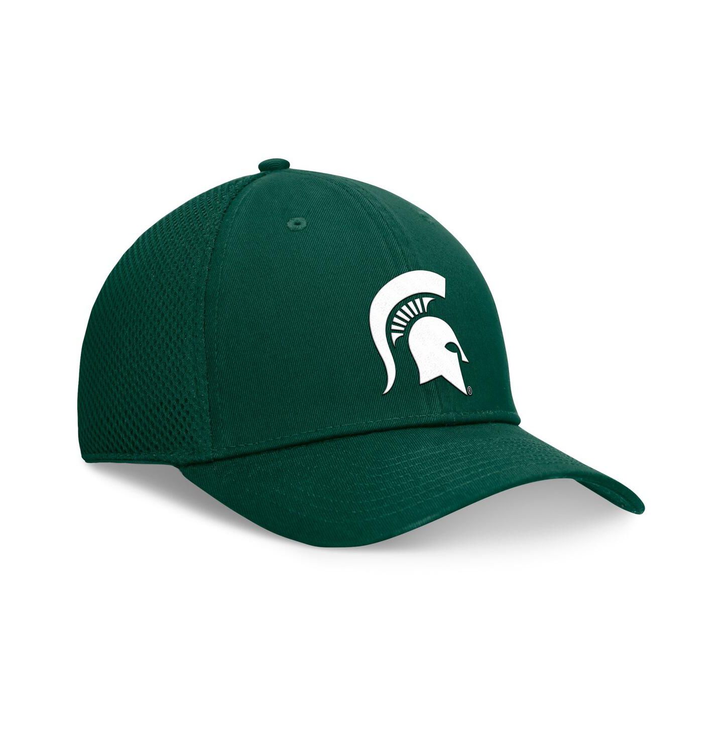 Мужская кепка Top of the World Green Michigan State Spartans Spacer Flex Hat — фото 3