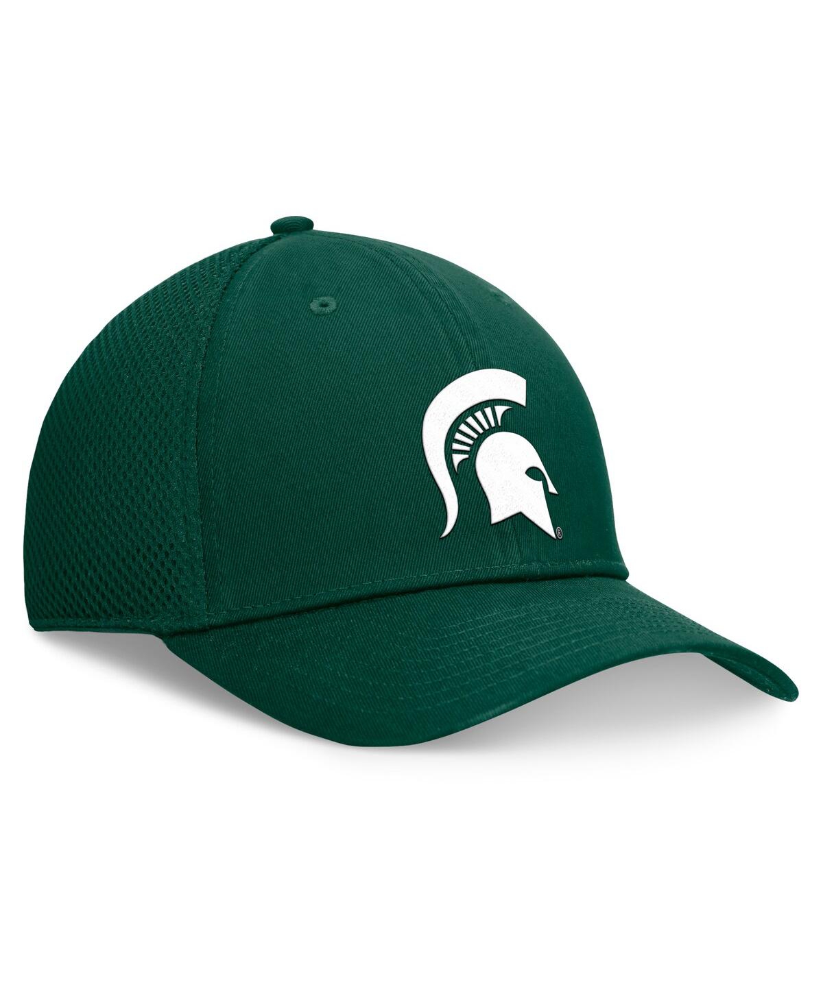 Top Of The World Men's Green Michigan State Spartans Spacer Flex Hat In Green