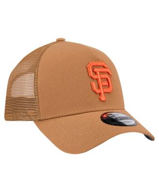 Men's Brown San Francisco Giants A-Frame Trucker 9FORTY Adjustable Hat