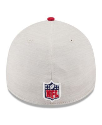 Men's Stone/Scarlet San Francisco 49ers 2024 Sideline Historic 39THIRTY Flex Hat