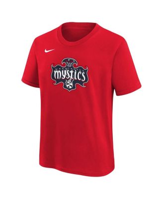 Big Boys and Girls Red Washington Mystics Essential Logo T-Shirt