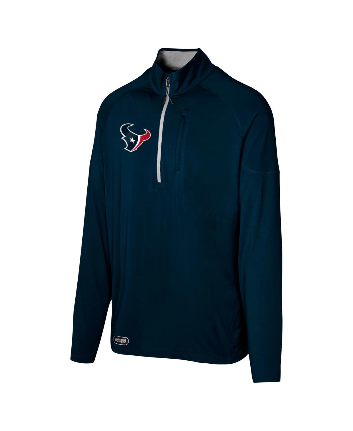 Outerstuff Men'sHouston Texans Grind Iron Quarter-Zip Top - Navy