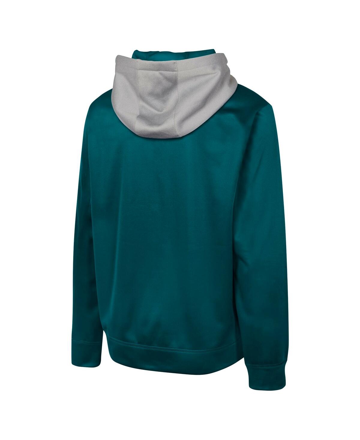 Outerstuff Men's Midnight Green Philadelphia Eagles Replay Fashion Graphic Full-zip Hoodie Jacket In Green