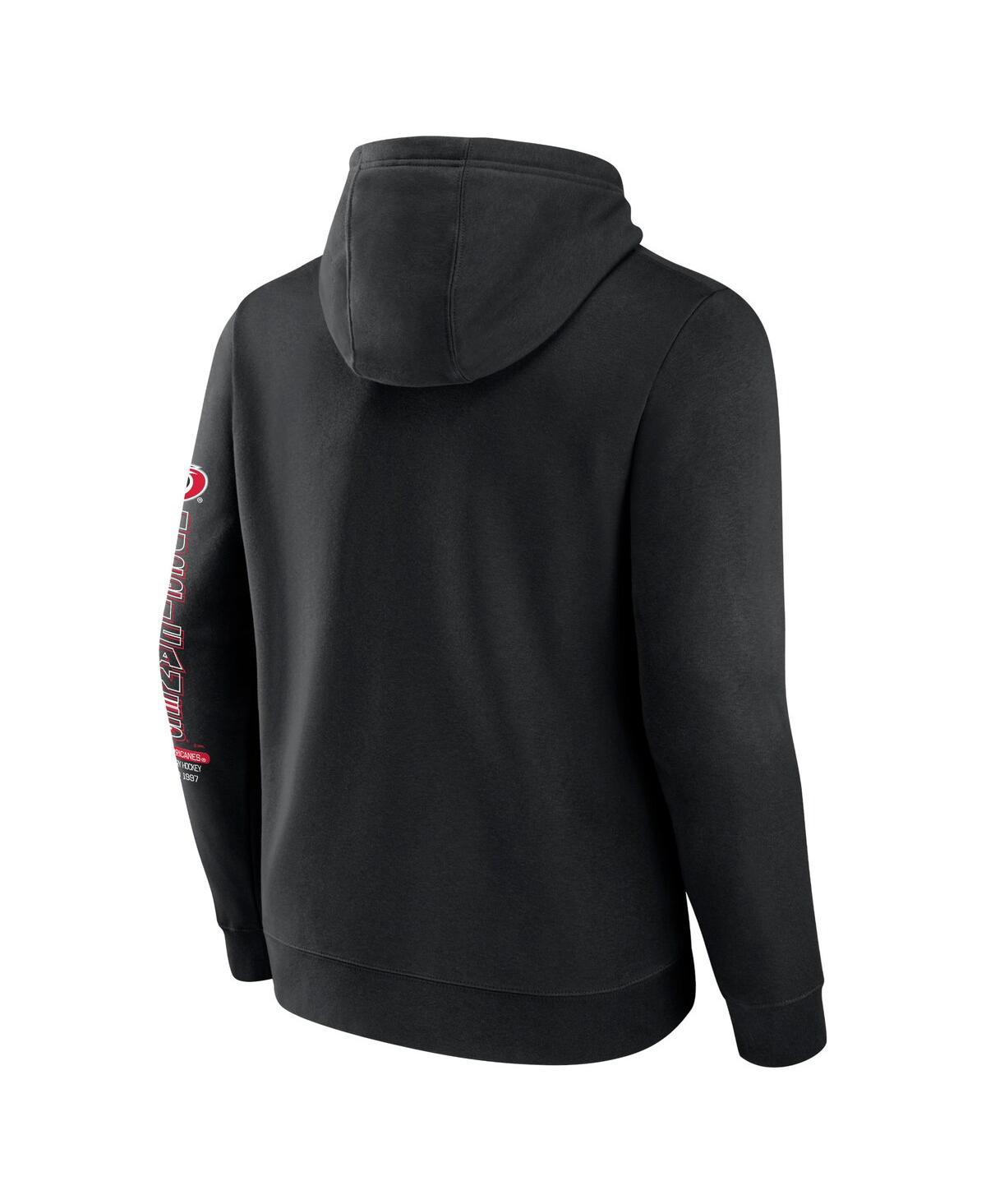 Fanatics Men'sCarolina Hurricanes Revolution Pullover Hoodie - Black