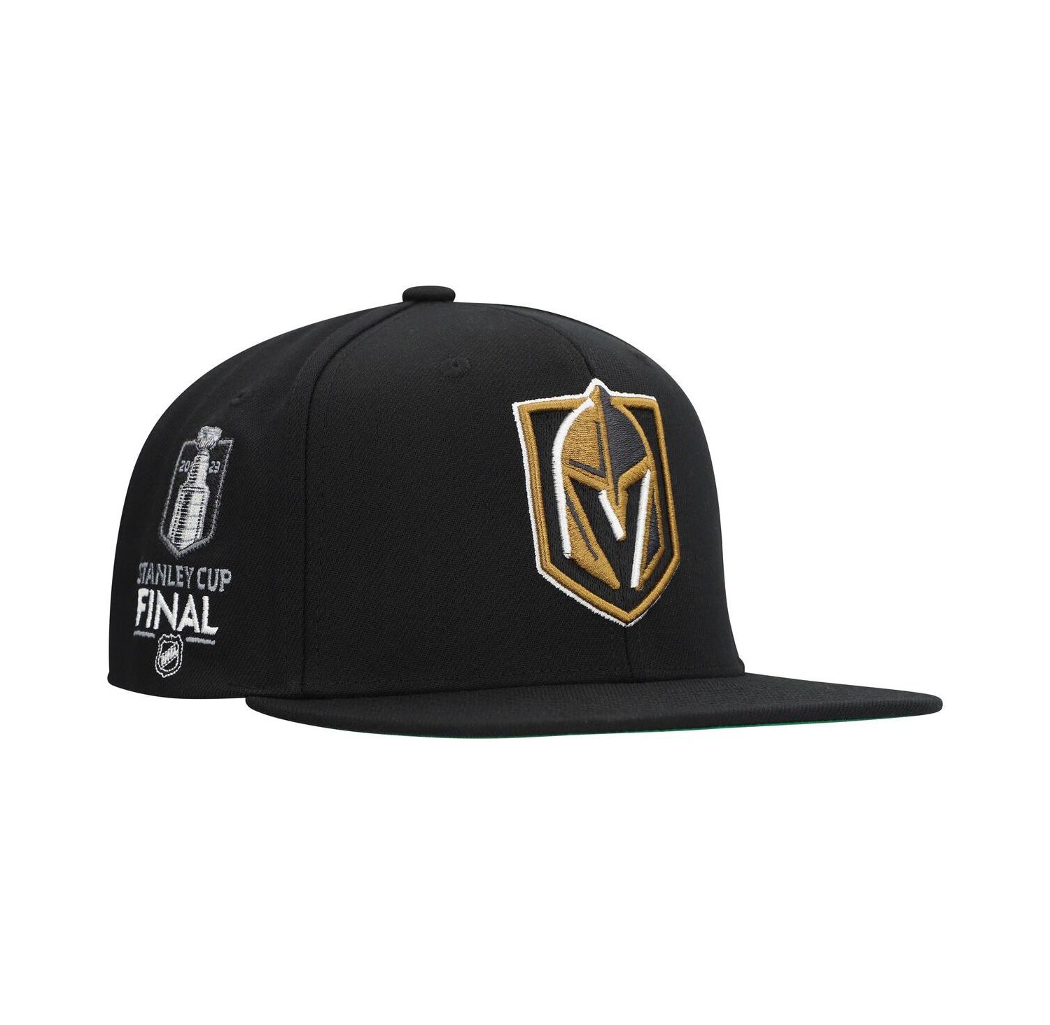 Men's Black Vegas Golden Knights Core Top Spot Snapback Hat