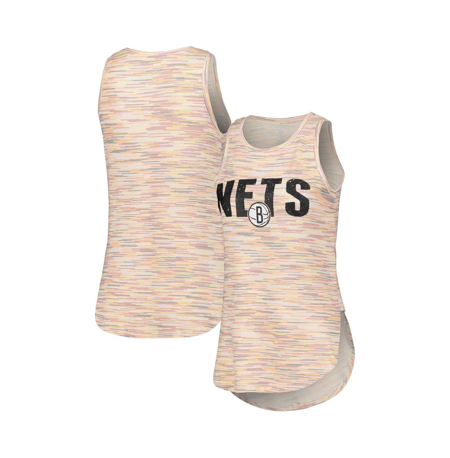 Женский топ Concepts Sport White Brooklyn Nets Sunray — фото 1