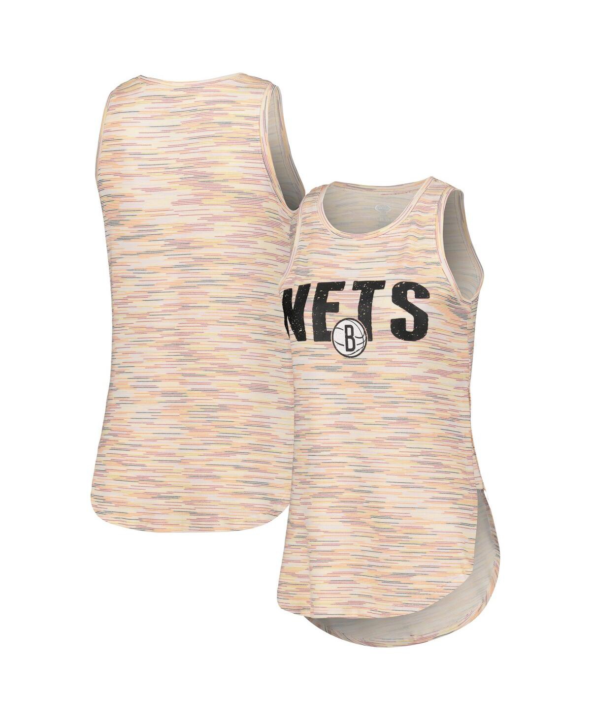 Women's White Brooklyn Nets Sunray Tank Top - White