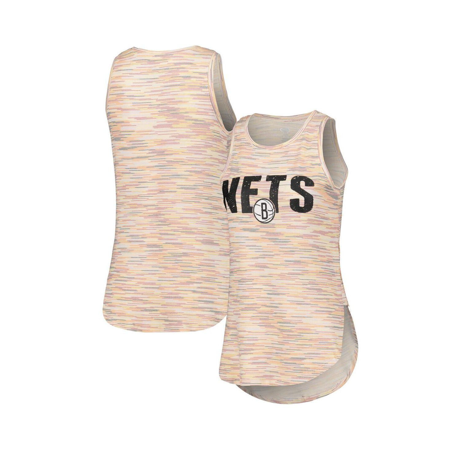 Women's White Brooklyn Nets Sunray Tank Top