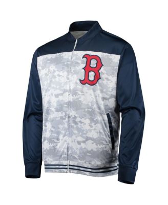 Men's Navy Boston Red Sox Camo Full-Zip Jacket