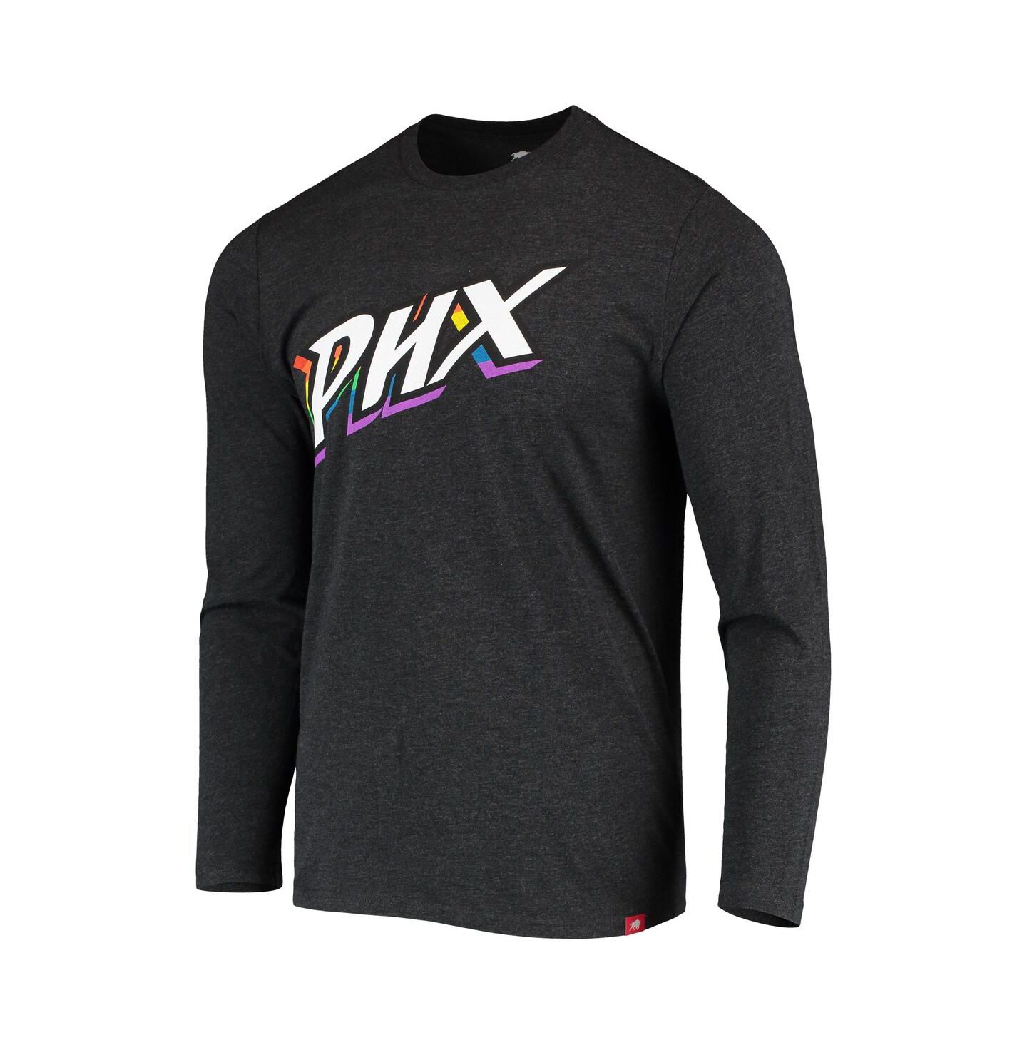 Футболка Sportiqe Heathered Black Phoenix Mercury Pride Tri-Blend Long Sleeve — фото 2