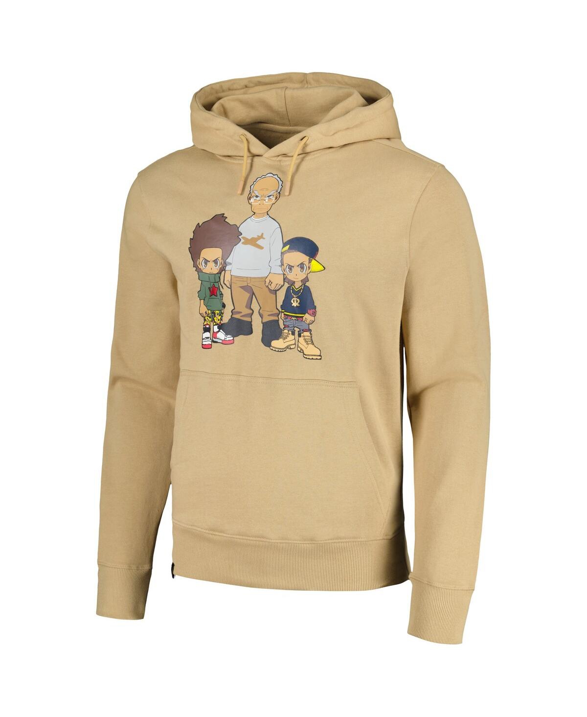 Shop Virtual Thread Men's And Women's Tan The Boondocks Family Pullover Hoodie