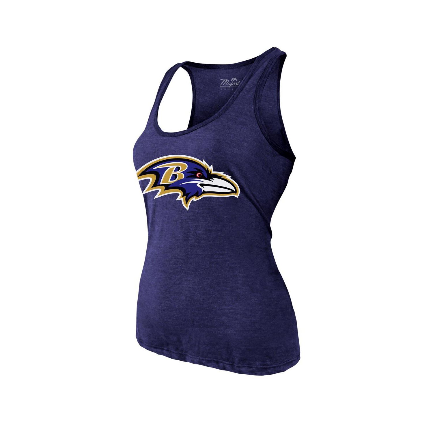 Women's Lamar Jackson Purple Baltimore Ravens Name & Number Tri-Blend Tank Top