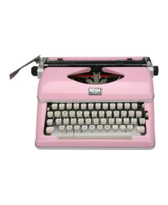 Consumer Classic Retro Manual Typewriter (Pink)