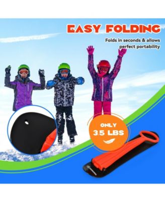 1-Rider Snow Scooter with Grip Handle-Red