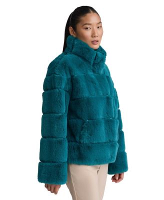 Women's Bold Stripe Faux Fur Eva Jacket