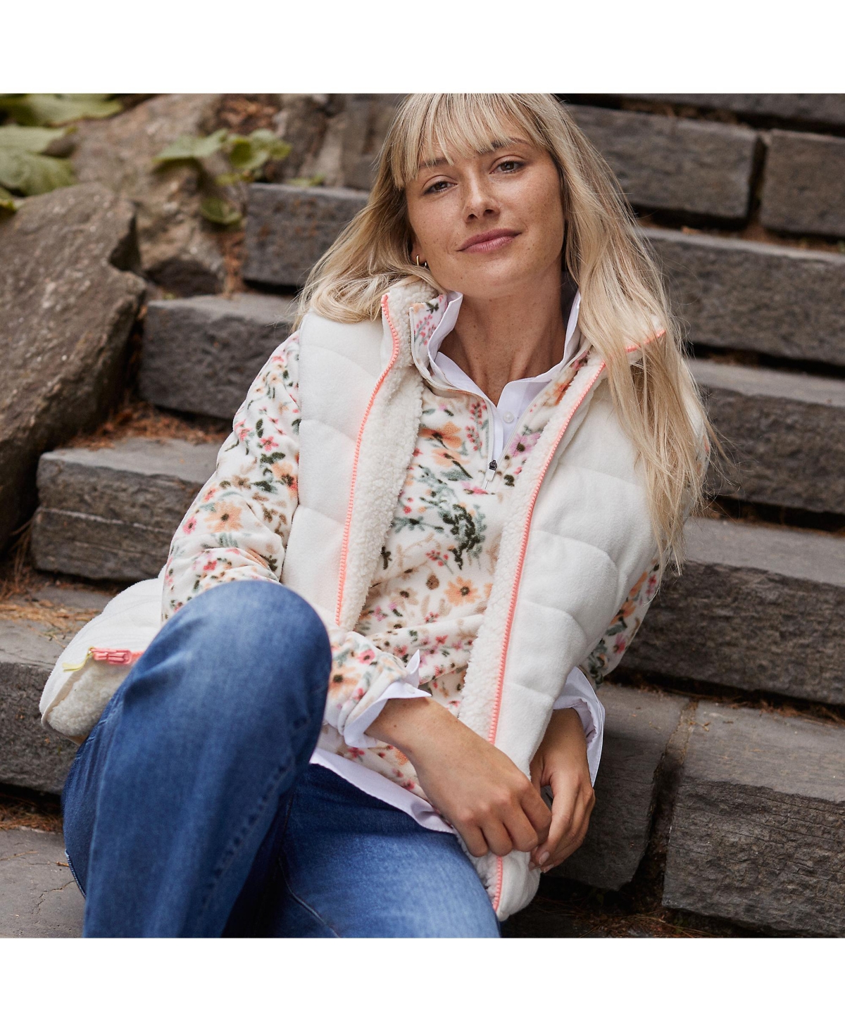 Lands' End Women's Anyweather Reversible Quilted Insulated Vest