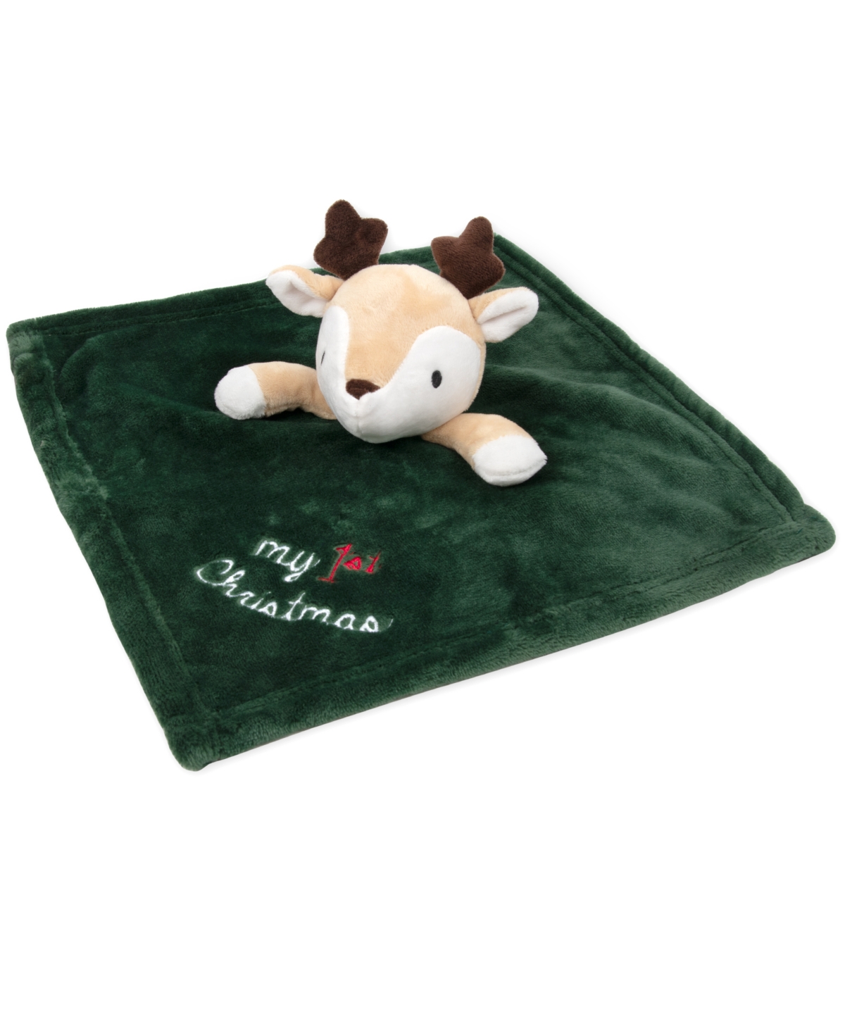 Baby Essentials My 1st Christmas Fair Isle Blanket with Reindeer Snuggler, 2-Piece Set