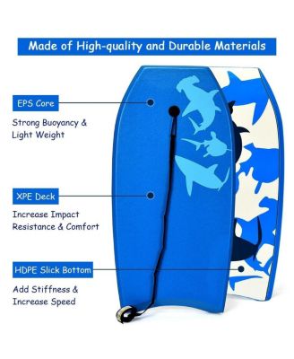 Lightweight Super Bodyboard Surfing with EPS Core Boarding-M