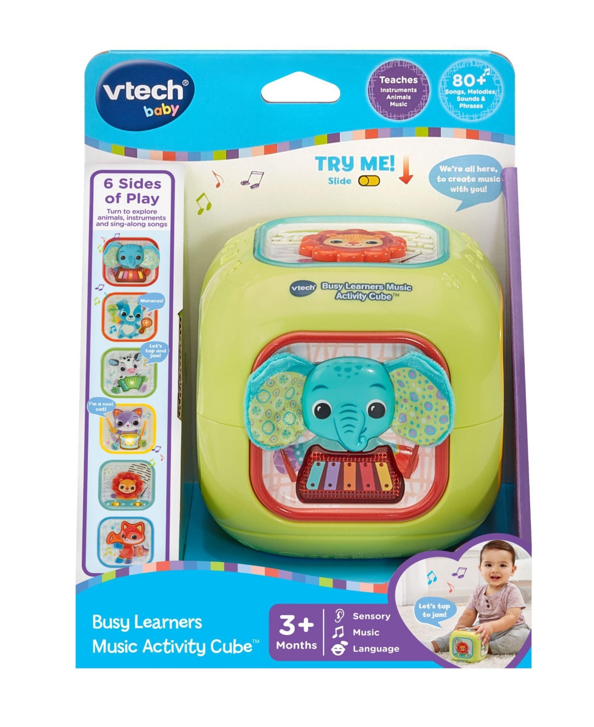 Vtech Baby Busy Learners Music Activity Cube In No Color